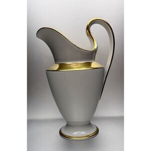 Fürstenburg Empire Porcelain Creamer Gold‎ Trim 5 3/8" Tall Germany